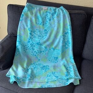 Floral Blue Skirt